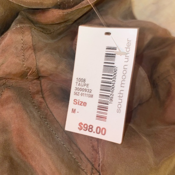 SOUTH MOON UNDER 
Taupe zip up jacket - Picture 2 of 3